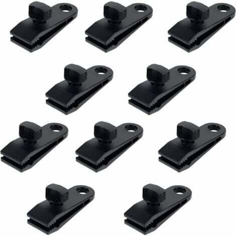 10 Stück Kunststoff-zeltclips, Multifunktionale Sicherungsclips Für Planen, Nylon-zeltklammern, Planenklammern Für Camping, Planen, Wohnwagen Und Gartenschattentücher