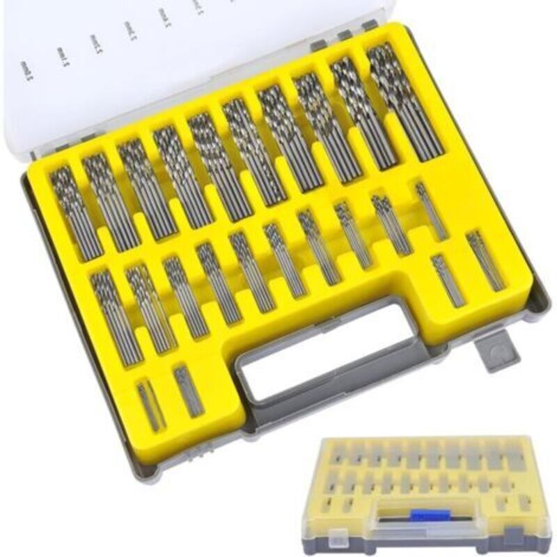 150-teiliges Set Spiralbohrer, Hss-titan-bohrer, Mikro-bohrer, Mikro-bohrersatz, Werkzeuge 0,4 Mm–3,2 Mm Für Holz, Metall, Kunststoff, Schmuck