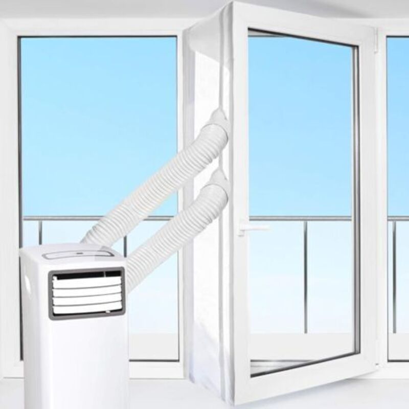 Kit Zur Abdichtung Von Mobilen Klimageräten An Fenstern Und Türen, 400 Cm, Tragbares Fenster-abdichtungsset Für Klimaanlagen