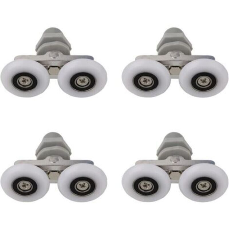 Doppelrollen Für Duschtüren, Duschrollen Für Schiebetüren Im Badezimmer, Ersatz-duschrolle, Ersatzteile Für Das Bad, 27 Mm, 4 Stück