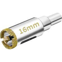 2-teiliges Diamant-bohrkronen-set 16 Mm Mit Zentrierbohrer, Diamant-besetzte Bohrkrone Für Fliesen, Diamant-tiefbohrer Für Glas, Fliesen, Keramik, Marmor Und Granit