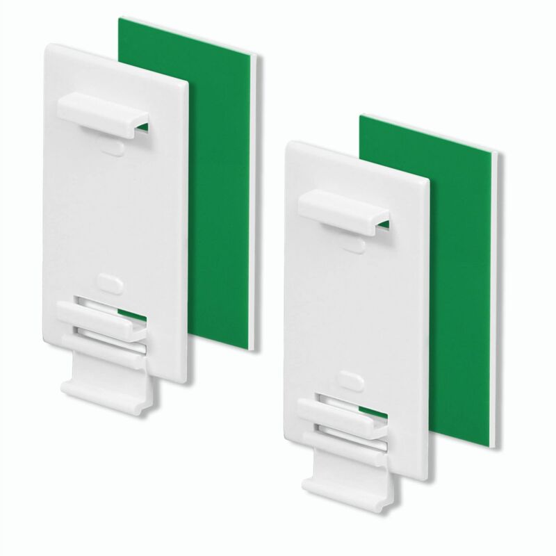 Set Aus 2 Langen Klebehaltern Für Doppel-rollos, Ohne Bohren, Zum Aufkleben, Als Zubehör Oder Ersatzteil Zur Befestigung Am Festen Pvc-fenster, Tür