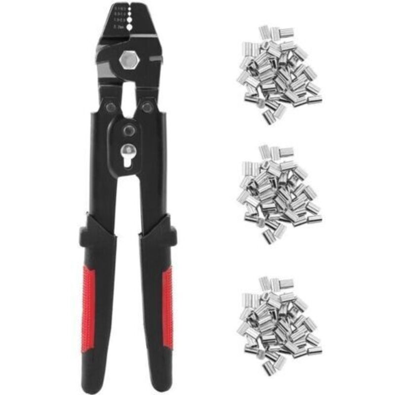 Metallkabel-krimpwerkzeug, Zange Zum Crimpen, Swager-crimper Mit Hülsenset