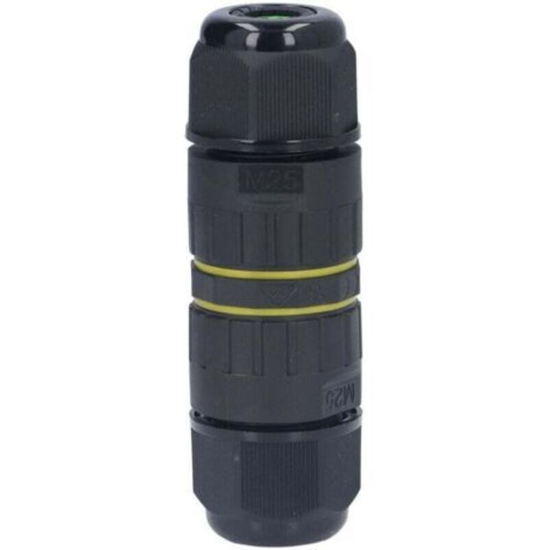 Wasserdichter 5-poliger Stecker, M25 Ip68. Wasserdichte Steckdose Mit Hochleitfähigen Messingkontakten Im Bruchsicheren Kabelbereich Von 10 Bis 14 Mm