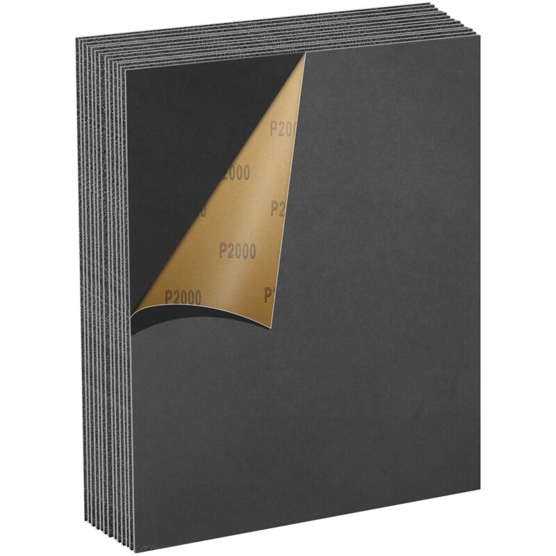 Schleifpapier-set 2000er Körnung, 13-teilig, 23 X 28 Cm, Wasserfestes Schleifpapier Für Autos, Metall, Wände, Holz Und Möbel, Nass- Und Trockenschliff, Sandpapier