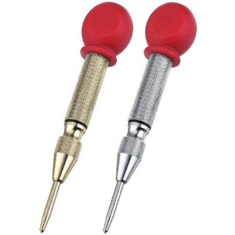 2 Stück Automatischer Körner, Zentrierkörner Werkzeug, Für Holz, Metall, Kunststoff, Autofenster