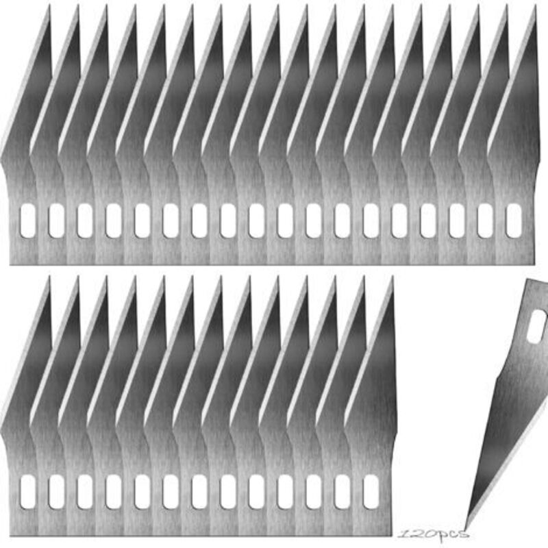 Satz Mit 120 Skalpellklingen Für Bastelarbeiten, Skalpell, Ersatzklingen Für Skalpell, Hobby-messer, Diy-messer, Präzisionsmodellbau-messer, Bastelskalpell, Stahl Aus