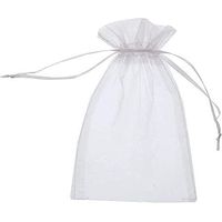 50 Stück Organza-beutel 15 X 20 Cm, Weiße Organza-täschchen, Geschenkbeutel Aus Organza, Schmuckbeutel, Für Hochzeit, Festivals, Feiern, Geschenke, Weihnachten