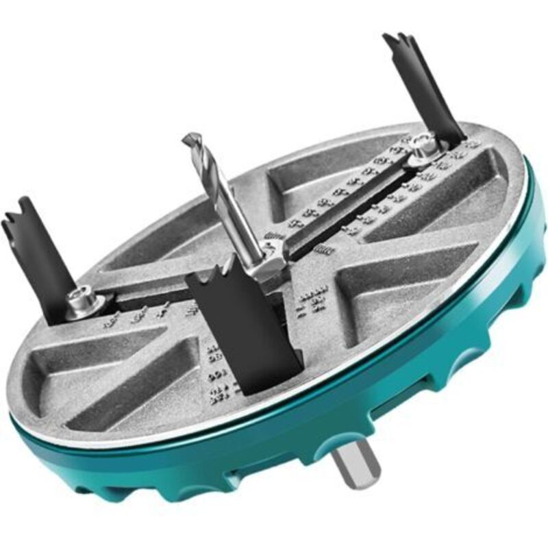 Einstellbare Lochsäge, Verstellbares Lochsägen-werkzeug Zum Stanzen Mit Einem Schnittdurchmesser Von 45 Bis 130 Mm, Lochschneider Mit Skala, Gratfrei, Verstellbare Stanzsäge