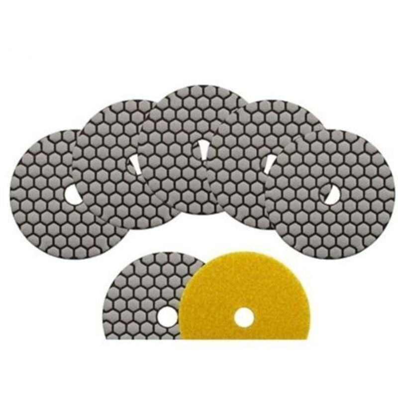 Diamant-polierscheiben – 7-teiliges Set Trockener Diamant-polierscheiben, 4 Zoll/100 Mm, Für Marmor, Granit, Stein Und Beton