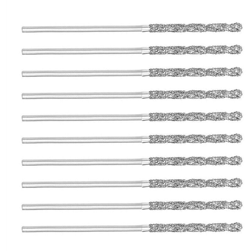 20 Stück Hss-diamantbohrer 1 Mm Für Glas, Fliesen, Keramik, Stein Und Muscheln