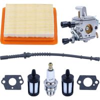 Vergaserkit Für Stihl Fs120 Fs200 Fs020 Fs202 Fs250 Fs300 Fs350 Freischneider, Dichtung + Luftfilter Und Kraftstofffilter + Kraftstoffschlauch + Zündkerze H540