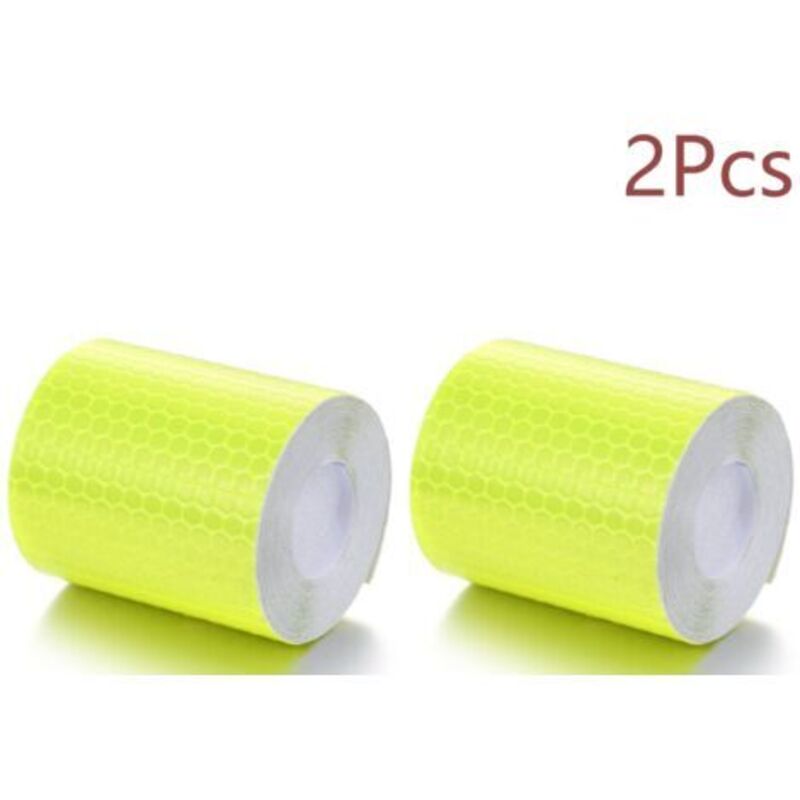 2er-set Vinyl-klebebandrollen, 3 M X 50 Mm – Fluoreszierendes Gelb, Wetterfest – Sichere Außenmarkierung