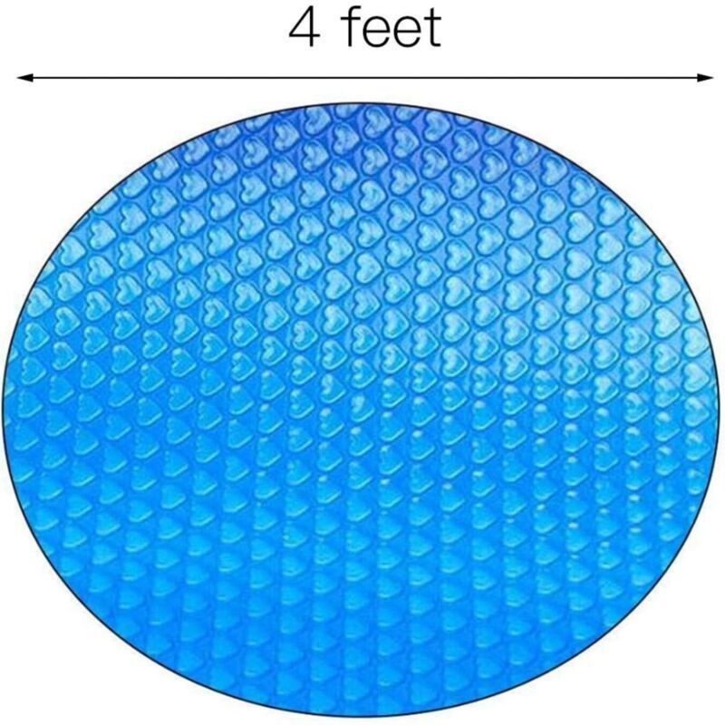 Abdeckung Für Runden Solarpool 120 Cm – Wärmeisolierfolie – Reduziert Verdunstung Und Schützt Vor Uv-strahlen – Beheizung Für Außenpool