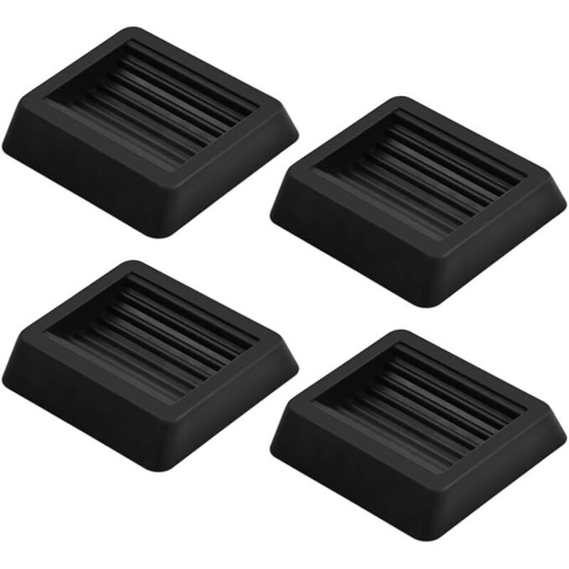 4er-set Schwarze, Rutschfeste Gummifilzgleiter Als Bodenschutz Für Stuhlbeine, Möbelgleiter Aus Gummi Für Alle Bodenarten, Sofas
