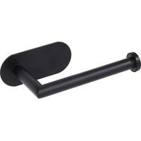 Schwarzes Selbstklebendes Papierrollenhalter Aus Mattem Edelstahl, Wc-papierhalter Für Bad Und Küche H570