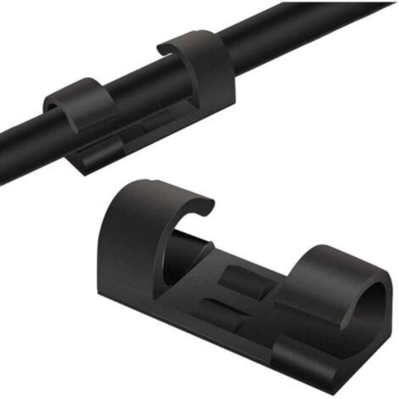 20er-pack Kabelclips (schwarz), Selbstklebende Kabelbinder Zur Ordnung Von Kabeln Und Schnüren In Ihrem Zuhause Oder Büro