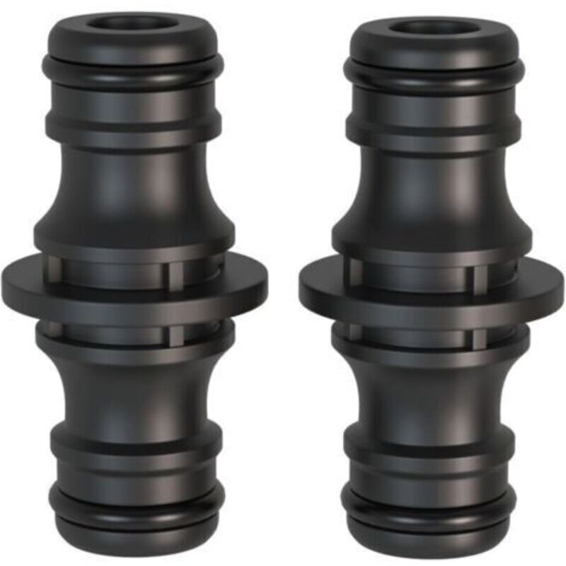 2 Stück Anschluss, 1/2 Zoll Doppelstecker Verbindungsstück Für Eine Sichere Schlauchverbindung, Verbindung Von Zwei Schläuchen Zur Verlängerung
