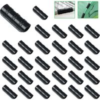 50 Stück Gewächshaus-rohrclips, Kunststoffklammern Für Gewächshausfolie, Rohrverbindungs-kit, Klemmen Für Gewächshausrahmen, Banner Und Unterstände, Schwarz (20 Mm)