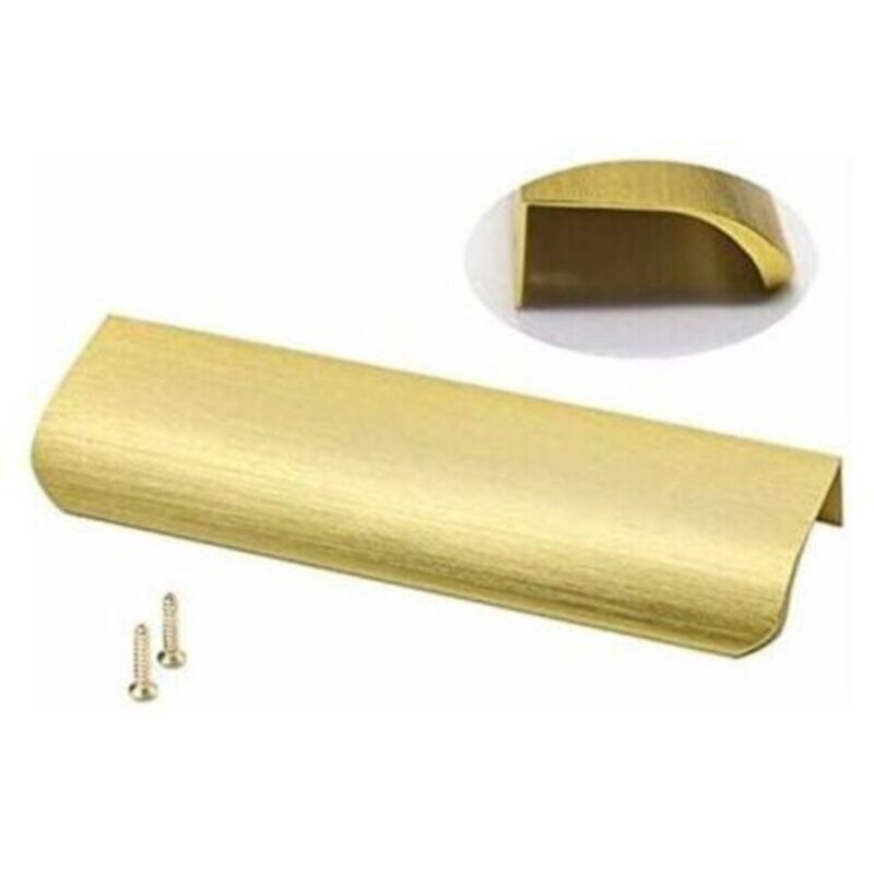 10er-set Küchenprofilgriffe, Möbelfür Küche, Goldene Griffe, Unsichtbare Griffe - Ls7027gd128 Aluminium-profilgriff 128mm