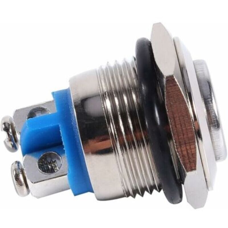 Tastenschalter, Momentaner Start-tastenschalter 16mm 12v, Momentane Drucktasten, Luftdrucktaster Für Horn Zur Schaltkreissteuerung