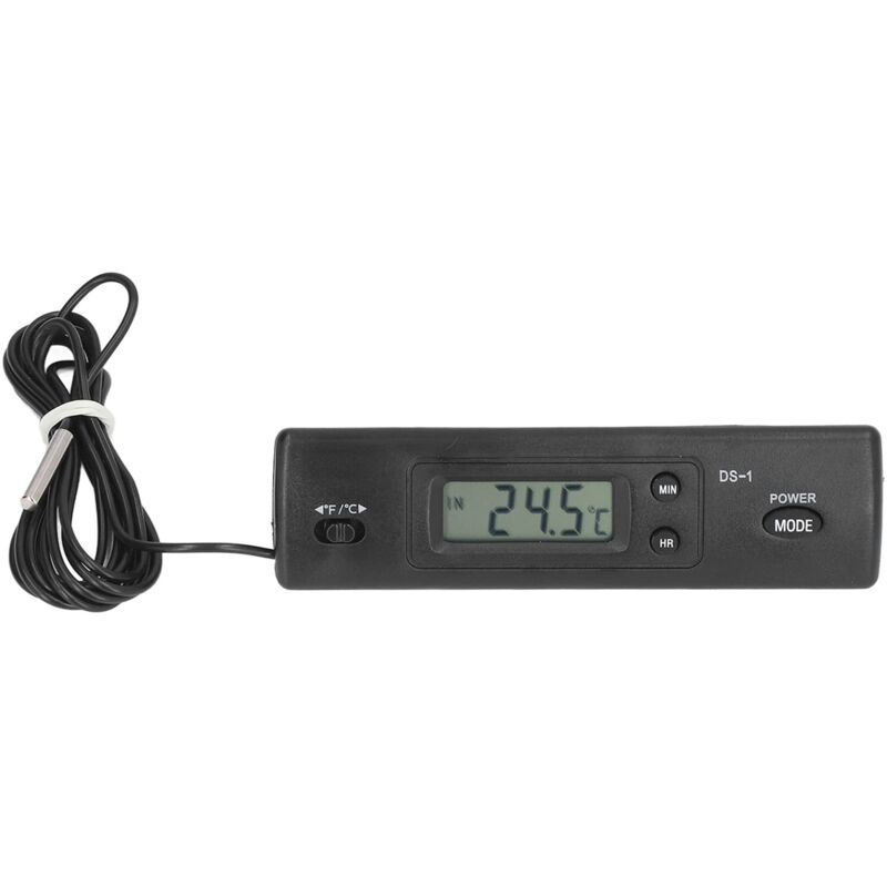 Multifunktionales Digitales Thermometer Mit Wasserdichter Sonde Für Kühlschrank, Fahrzeug, Aquarium.