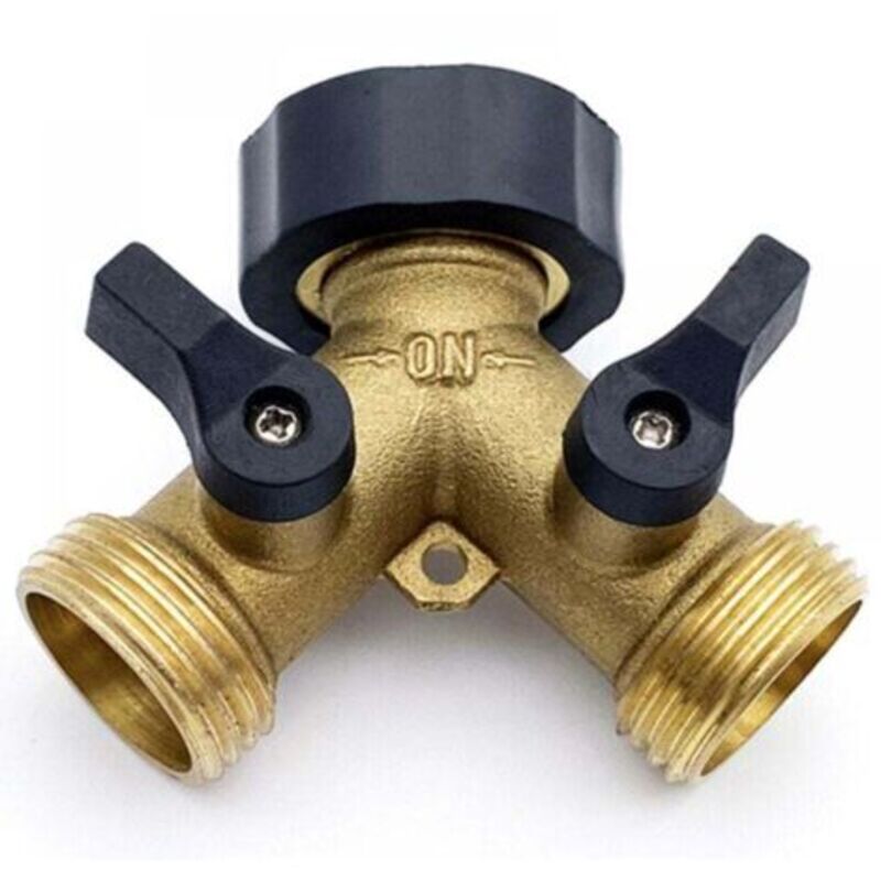 2-wege-y-umschalter Für 3/4-zoll-wasserschläuche Mit Separatem Ein-/aus-ventil Für Haus, Küche, Garten Und Außenbereich