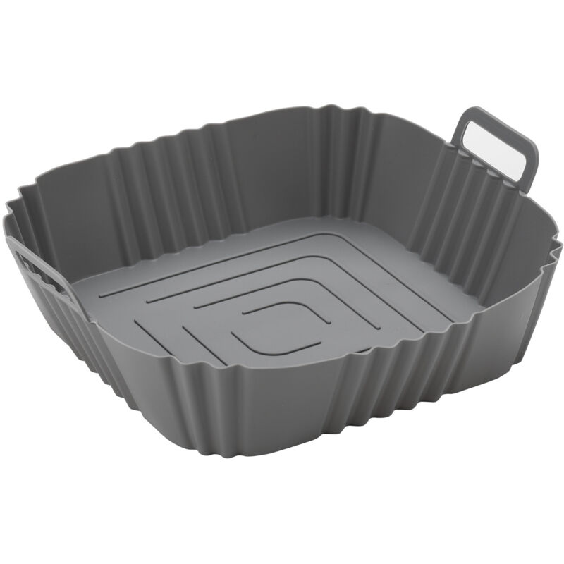 Silikonmatte/-teppich Für Heißluftfritteuse, 3-teilig, Grau