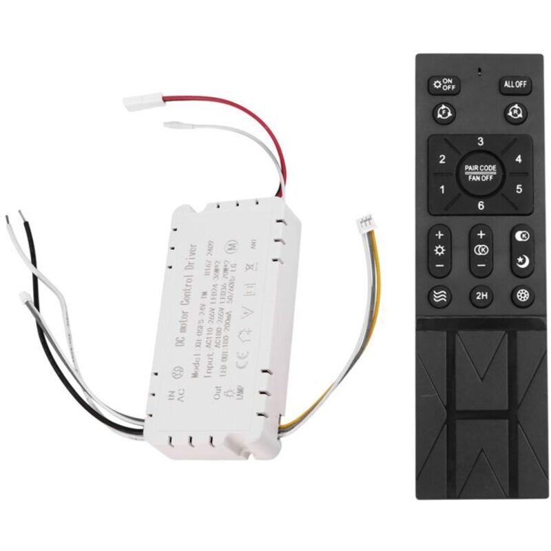 Fernbedienungs-set Für Deckenventilator, 6 Geschwindigkeiten, Lichtdimmer, Kompatibel Mit 110-265v