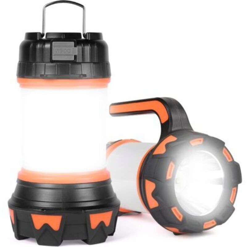 Wiederaufladbare Led-laterne, Campinglampe 1000 Lumen 4000mah 360°, Tragbarer Wiederaufladbarer Led-scheinwerfer, Super Stark, 6 Lichtmodi Für Camping, Usb-kabel Im Lieferumfang Enthalten, Wasserdicht