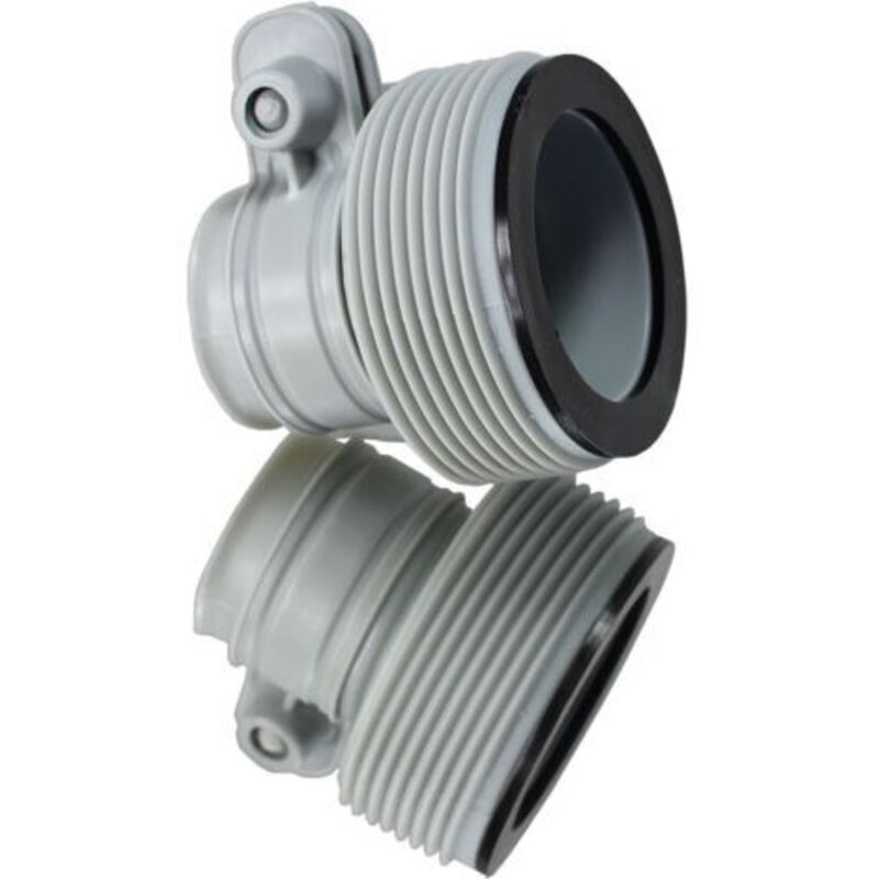 58236 - Intex 10722 - Satz Von 2 Adaptern Für Filterpumpe Von 32 Auf 38 Mm