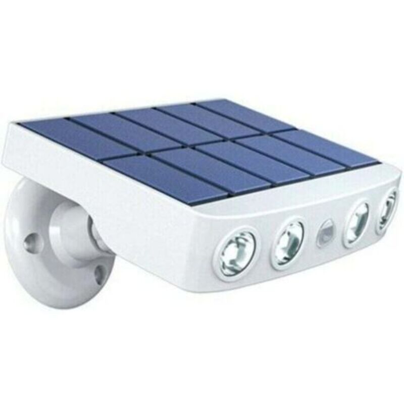 Wasserdichte, Schwenkbare Solar-außenleuchte Mit Bewegungsmelder – Hochwertiges Solarpanel – 4 Cob-leds, 500 Lumen – Ip65 Wetterfest