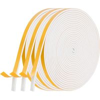 Joint Fenêtre Isolierung, Türdichtungsband Mit Klebstoff 3 Rollen 9 Mm X 2 Mm X 6 M Multifunktions-gummi-dichtband Zur Schalldämmung Und Stoßdämpfung Für Möbelschutz Und Klimageräte