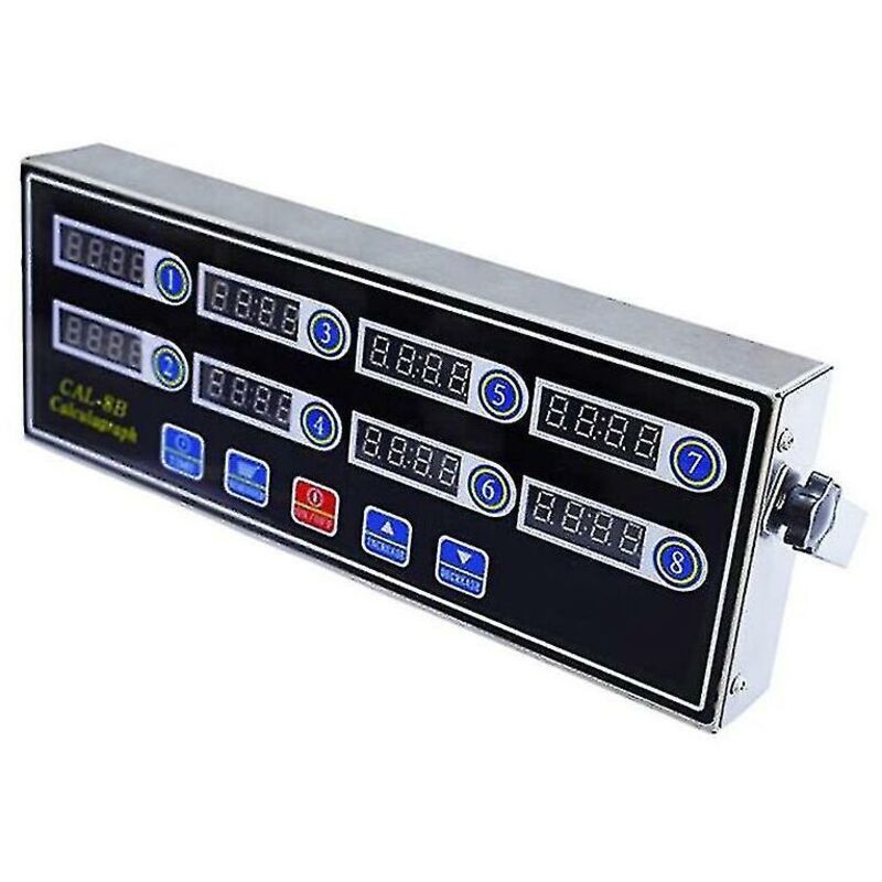 Kommerzieller Digitaler 8-kanal-küchentimer, Edelstahl-rechentimer Mit Alarm, Uhr