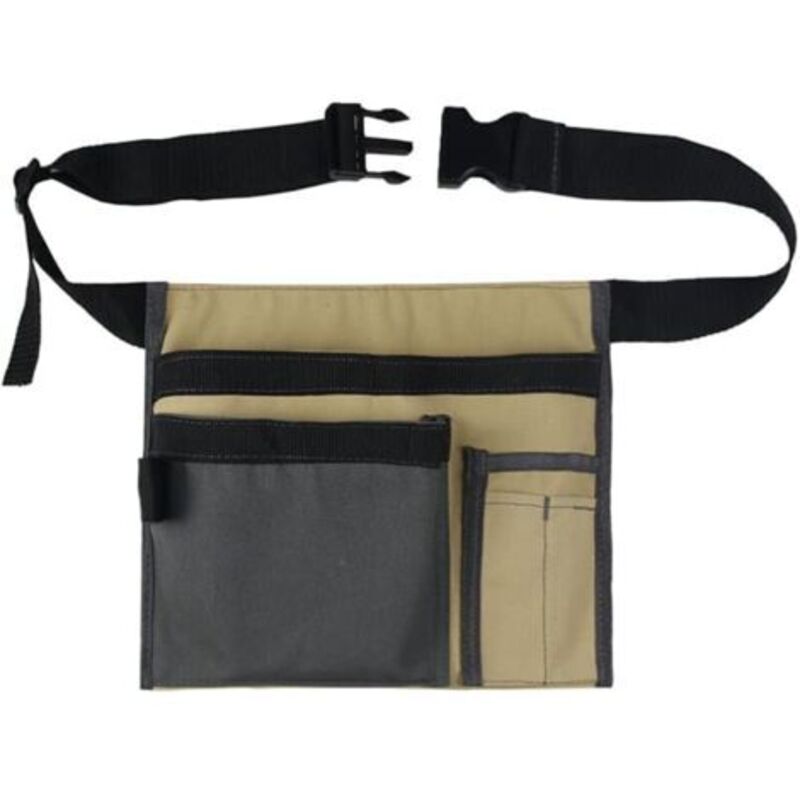 Werkzeugtasche Mit 6 Fächern - Praktische Werkzeugtasche - Langlebige Canvas-werkzeugtasche Für Zimmerleute Und Gärtner - Verstellbarer Gürtel - Werkzeugorganizer