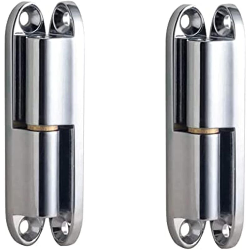 Türscharnier, Schweres Türscharnier, 2 Stück Türscharniere, Schweres Bandscharnier Für Türen, Schrank Aus Zinklegierung Zum Anschrauben, Mit 8 Schrauben (14x80 Mm)