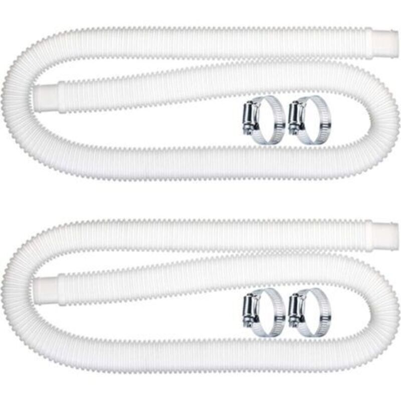 2 Stück 32mm Pool-ersatzschlauch, Pct Pool-schlauch, Ersatzschlauch Für Pool-filterpumpe (1,5 M) Für Intex 300 330 530 1000 Gph