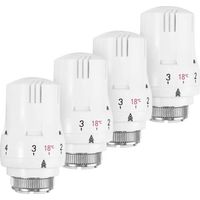 4er-pack Thermostatköpfe, Mit Eigenschaften: Thermostatisch, Heizkörper
