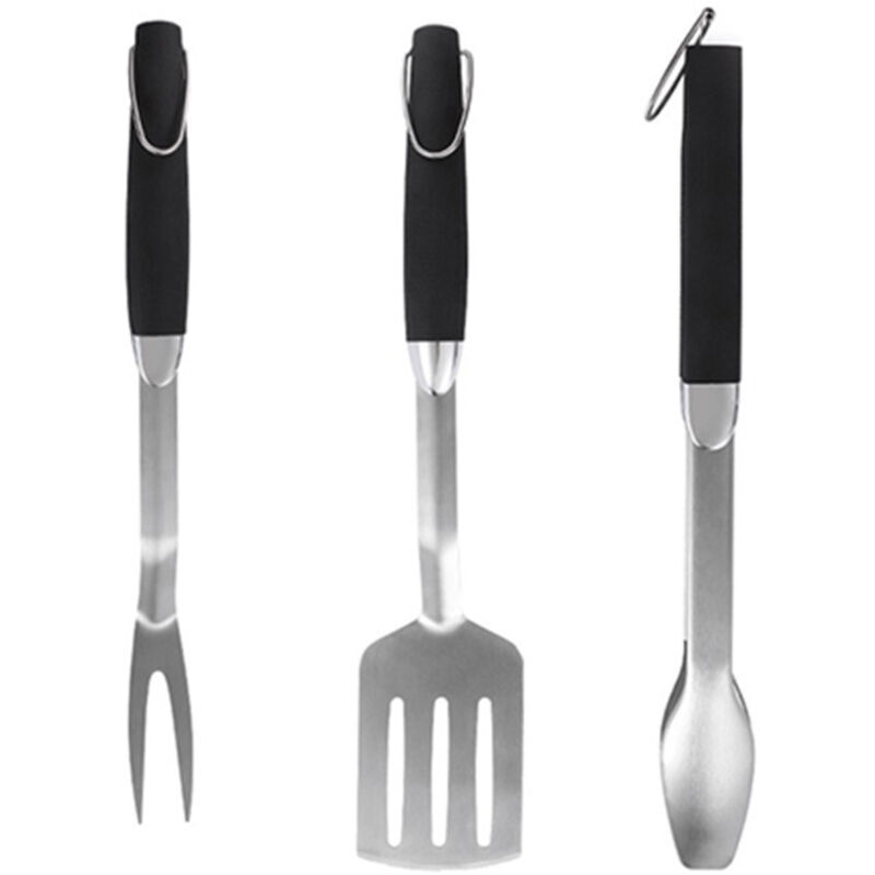 Grillset Aus Edelstahl, Multifunktionale Zange, Professioneller Spatel Und Grillgabel