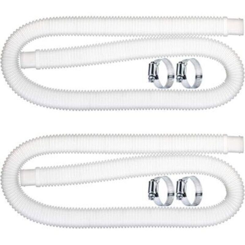2 Stück Pool-ersatzschläuche 32 Mm, Pool-schlauch, Ersatzschlauch Für Pool-filterpumpe (1,5 M) Für Intex 300 330 530 1000 Gph
