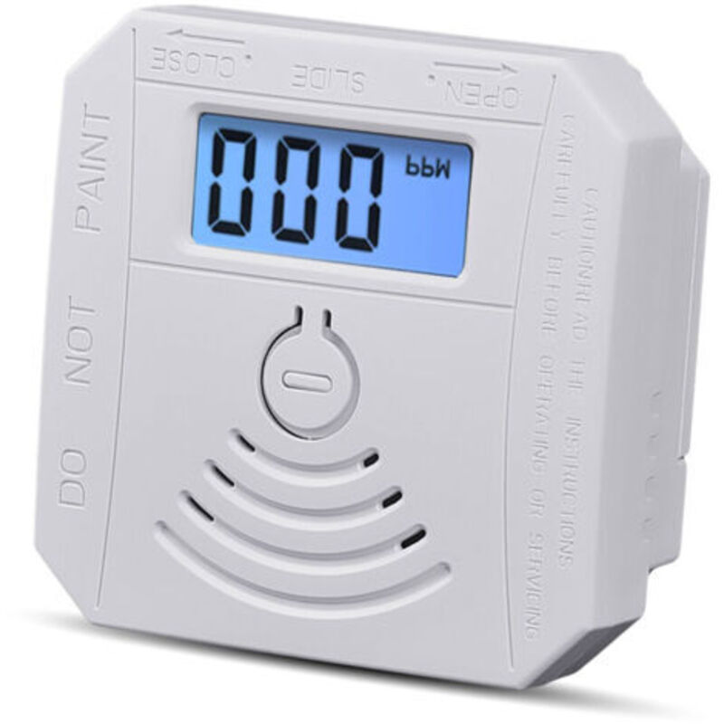 Co-monoxid-leckdetektor, Elektrochemischer Sensor, 3-stelliges Lcd-display, Akustischer Und Optischer Alarm, Led-anzeigen, Selbsttest Bei Störung, Anzeige Für Schwache Batterie, Speicherfunktionen, Vo