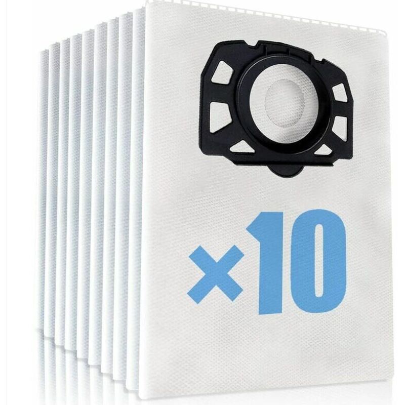 10 Stück Staubsaugerbeutel Für Kärcher Wd4 Wd5 Wd6, Beutel Für Kärcher Mv4, Mv5 Und Mv6, Staubdichte Filterbeutel Für Kärcher