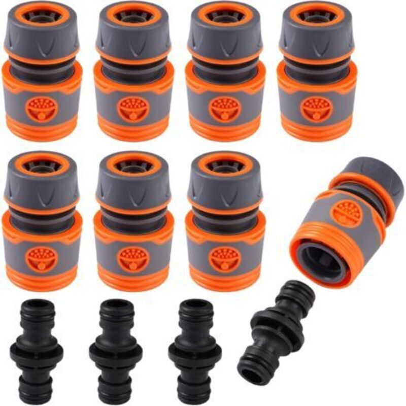8-teiliges Schlauchanschluss-set, Gartenschlauchverbinder, Anschlusskit Mit Zubehör, Schnellverschluss-kit Für Hausgärten, Bewässerungszubehör