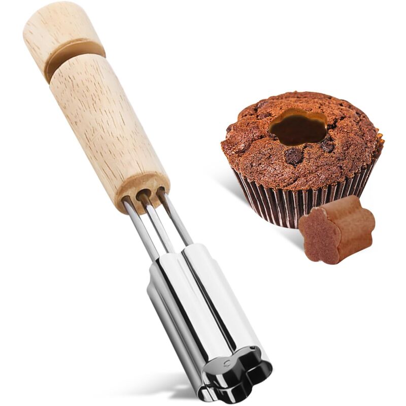 Cupcake-kernausstecher, Cupcake-füllwerkzeug Aus Edelstahl, Wiederverwendbares Werkzeug Zum Auskernen Und Füllen Von Cupcakes, Backzubehör Für Kuchen