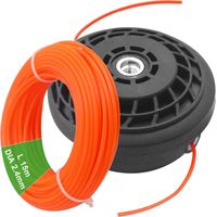 M10 X 1,25 Linksgewinde Universeller Professioneller Zubehör & Nylonfaden Rund 2,4 Mm X 15 M Für Rasentrimmer H714