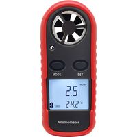 Tragbares Windgeschwindigkeitsmessgerät, Digitales Lufttemperatur-anemometer, Thermometer, Windgeschwindigkeitsmesser, Velometer Für Hlk