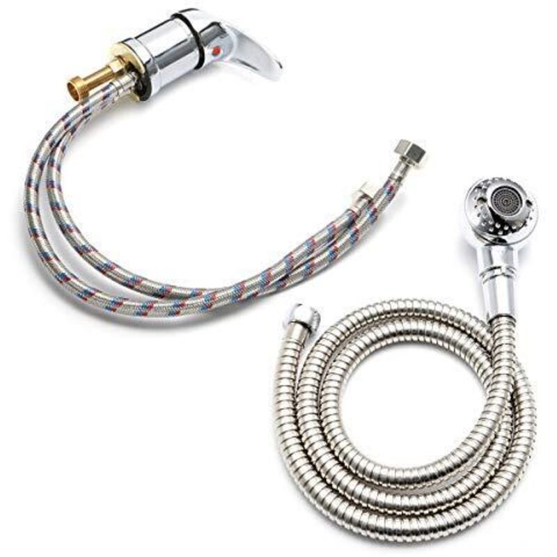 Set Aus Mischbatterien Mit Handbrause Und Brause Für Friseursalons
