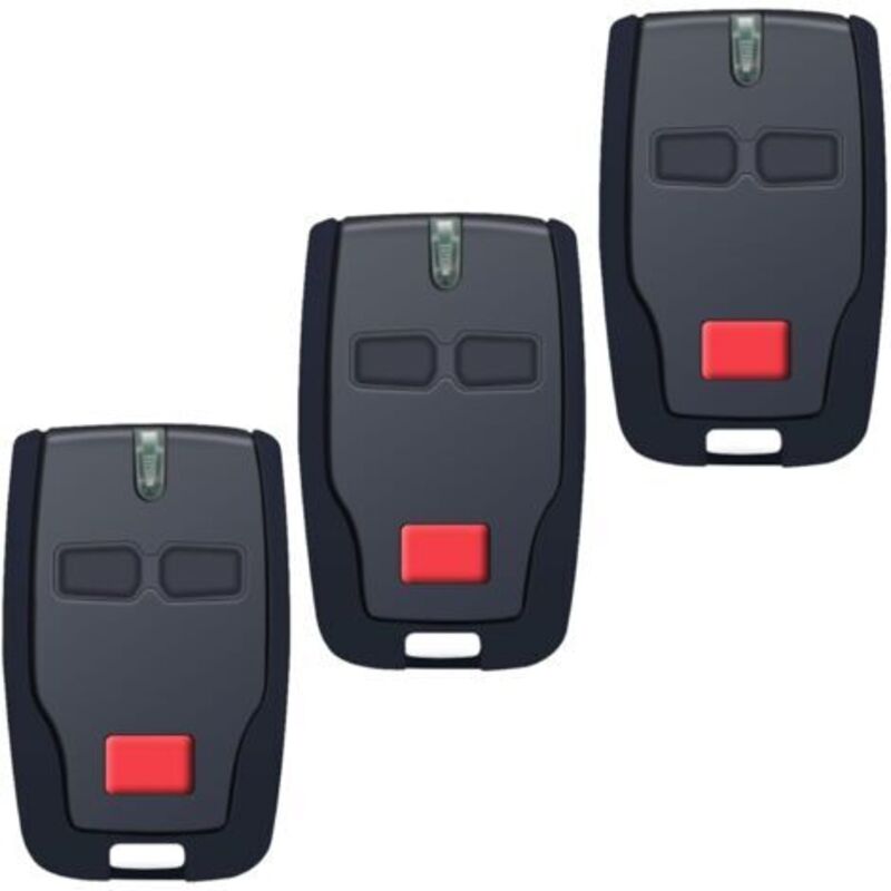 Garagentor-fernbedienung 433,92 Mhz (3er-pack) - 2-kanal-2-tasten Kompatibel Mit Bft Mitto 2 B Rcb, Kleio, Ghibli, Trc 2 - Rollcode/lernfunktion