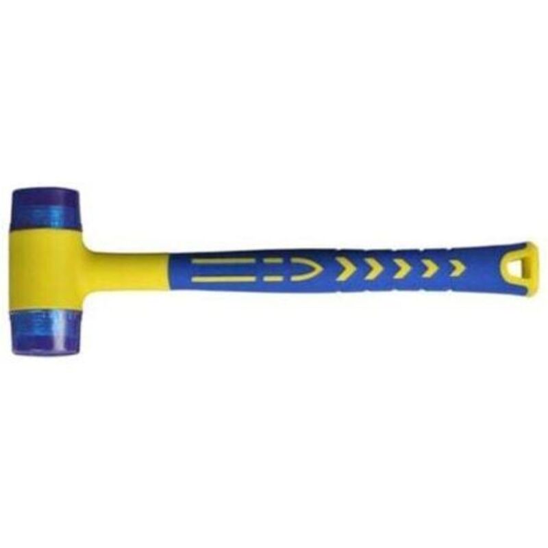 Tigrezy Gummihammer, Gummihammer Mit Rutschfestem Glasfasergriff, Mit Doppelseitiger Weicher Oberfläche