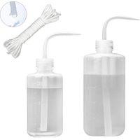 Gießflasche 500 Ml Und 250 Ml Für Zimmerpflanzen, Kunststoff-druckwassersprüher Mit Langem, Biegbarem Auslauf Für Kakteen, Sukkulenten, Bonsai, Terrarium, Orchideen Und Sämlinge